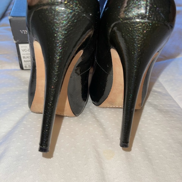 VINCE CAMUTO Marble/Black Patent SZ 6.5 WORN ONCE - Picture 3 of 11